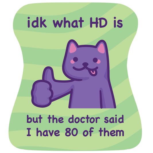 ADHD | Funny Cat Meme Vinyl Sticker