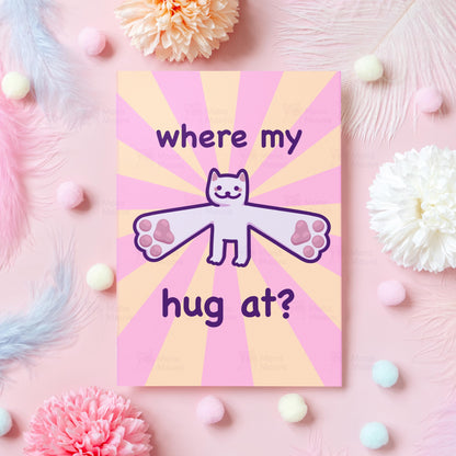 Where My Hug At? | Anniversary Card