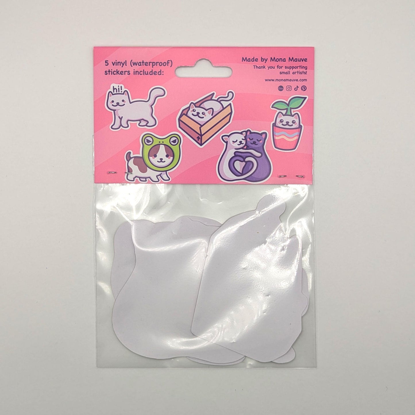 Cute Cats Sticker Pack | Wholesome Vinyl Stickers