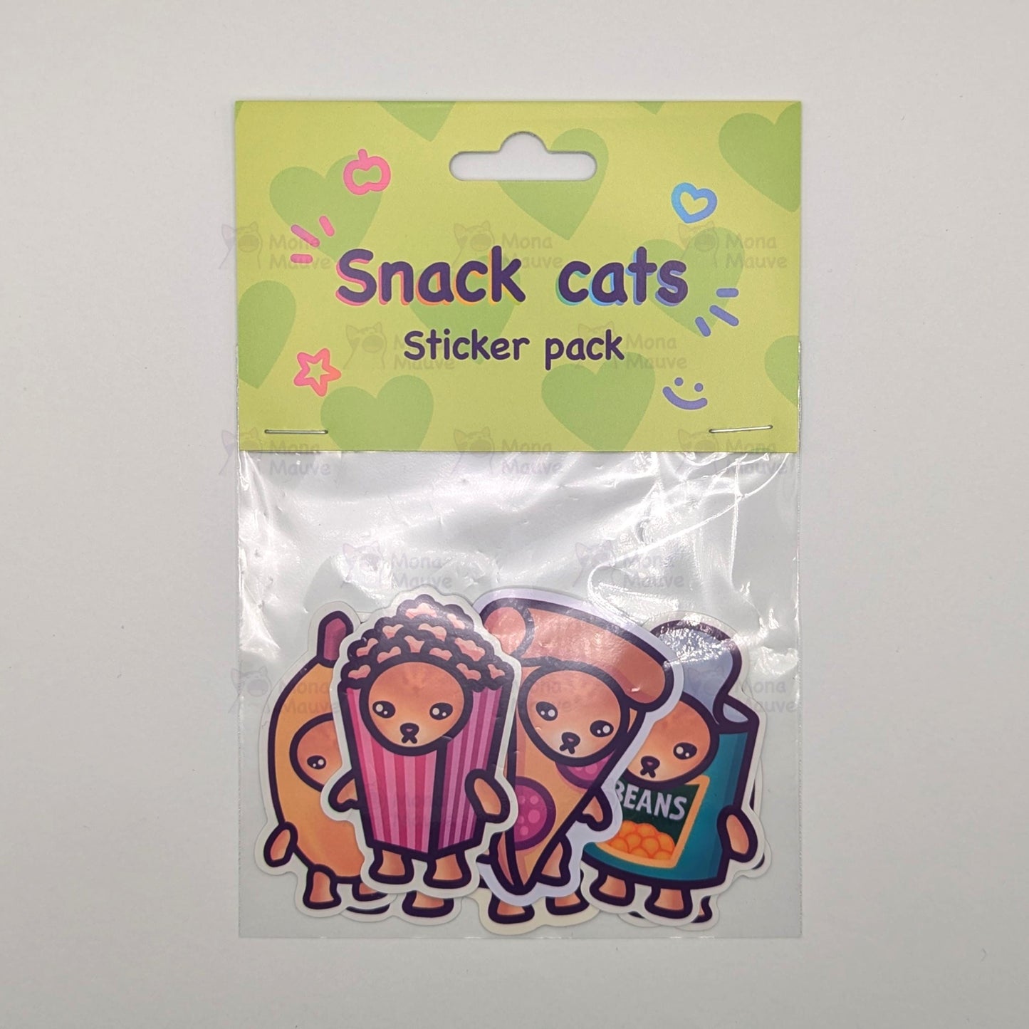 Snack Cats Sticker Pack | Vinyl Meme Stickers