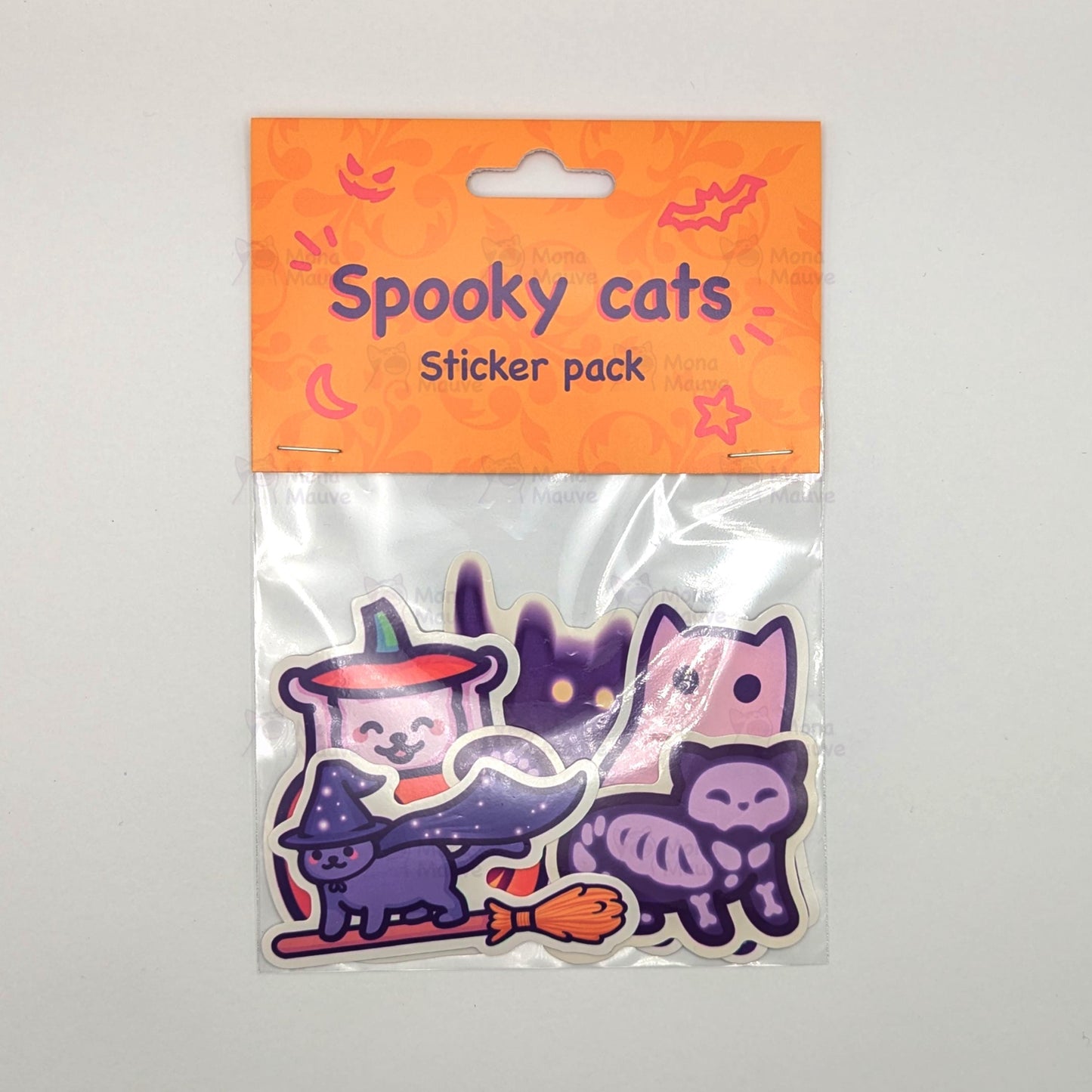 Spooky Cats Sticker Pack | Halloween Vinyl Stickers