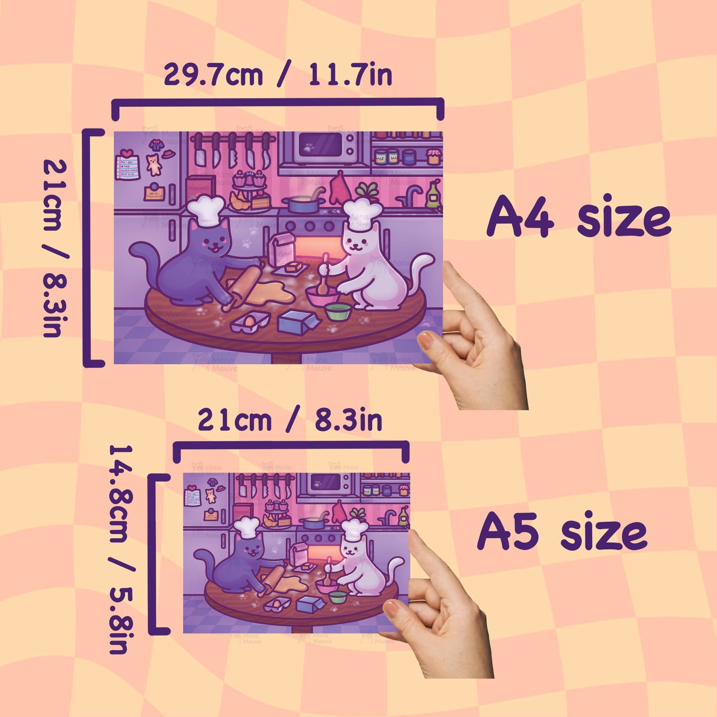 Cats in the Kitchen | Funny Art Print