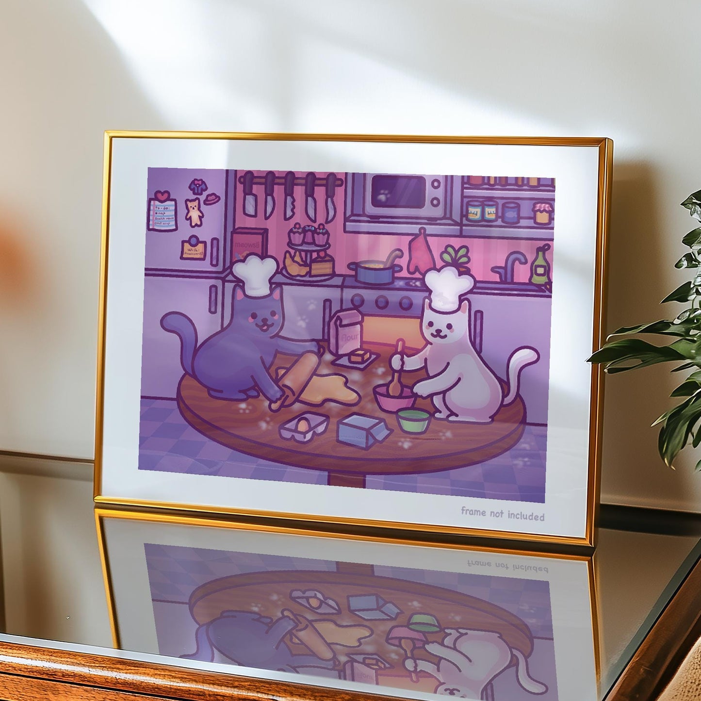 Cats in the Kitchen | Funny Art Print