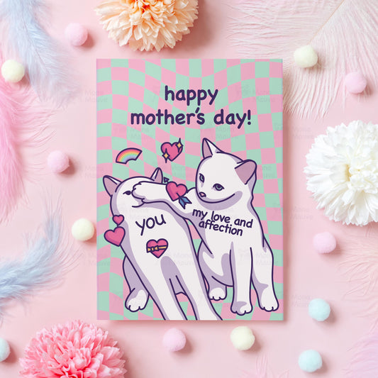 Cute Mother's Day Cat Card | Love and Affection