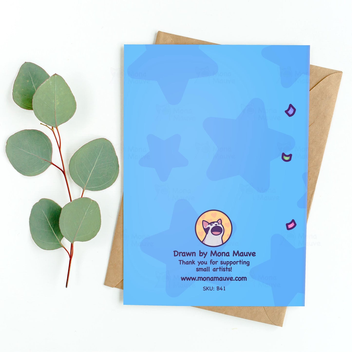 Funny Cat Birthday Card | So Happy You Were Born | Cute Confetti Cat Card
