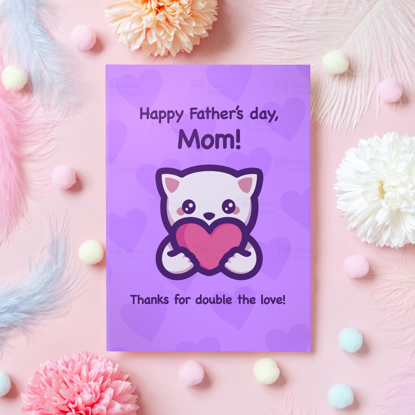 Father's Day Card for Mom | Double the Love!