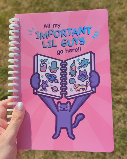 Blank Holographic Reusable Sticker Book + 5 Free Stickers!