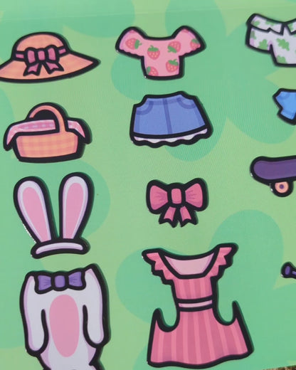 Cat Dress-Up Fridge Magnet Set | Spring Pack