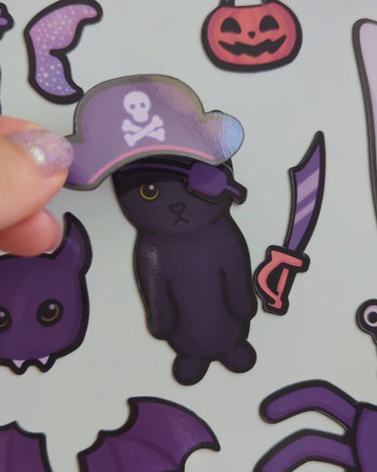 Cat Dress-Up Fridge Magnet Set | Halloween Pack