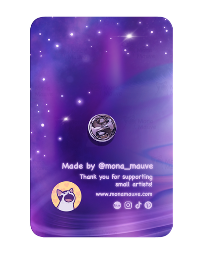 Cute Space Cat Wooden Pin