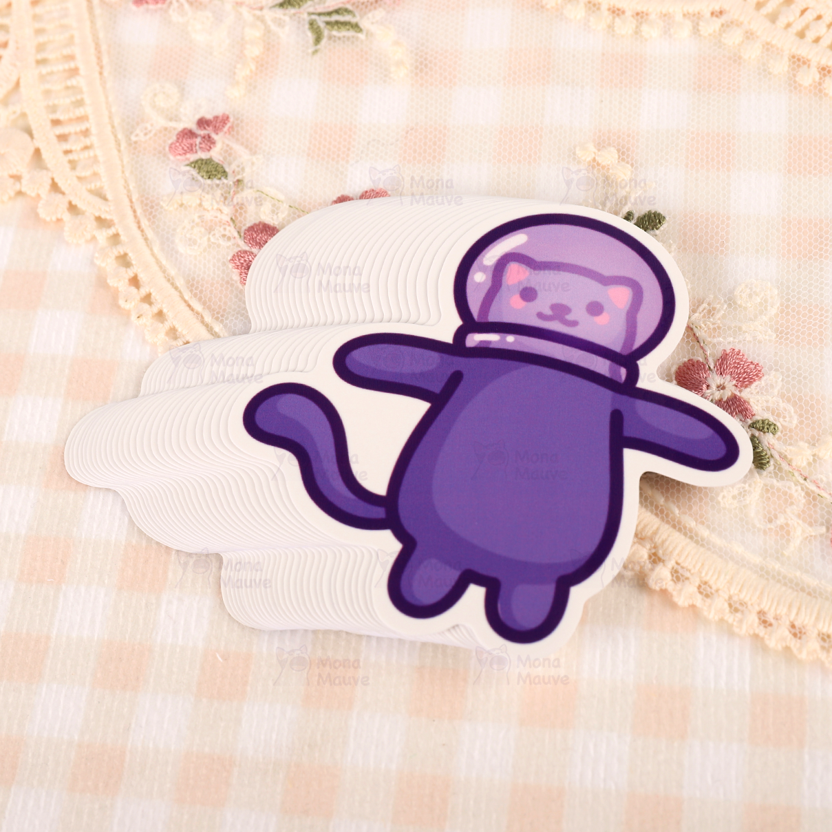 Space Cat Vinyl Sticker | Astronaut Kitty