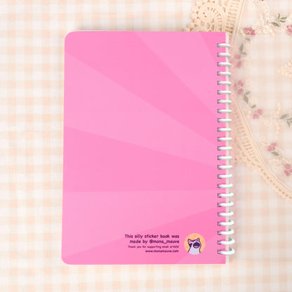 Blank Holographic Reusable Sticker Book + 5 Free Stickers!