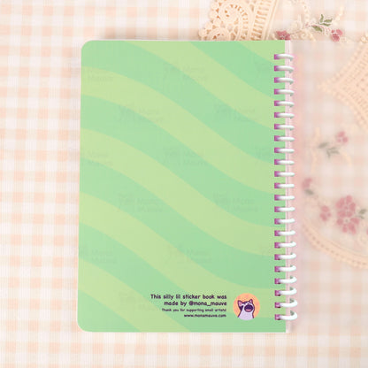 Blank Holographic Reusable Sticker Book + 5 Free Stickers!