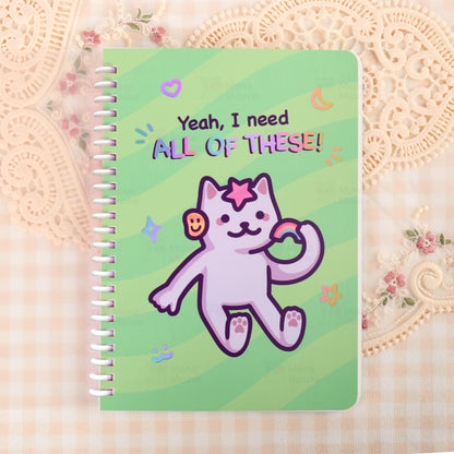 Blank Holographic Reusable Sticker Book + 5 Free Stickers!