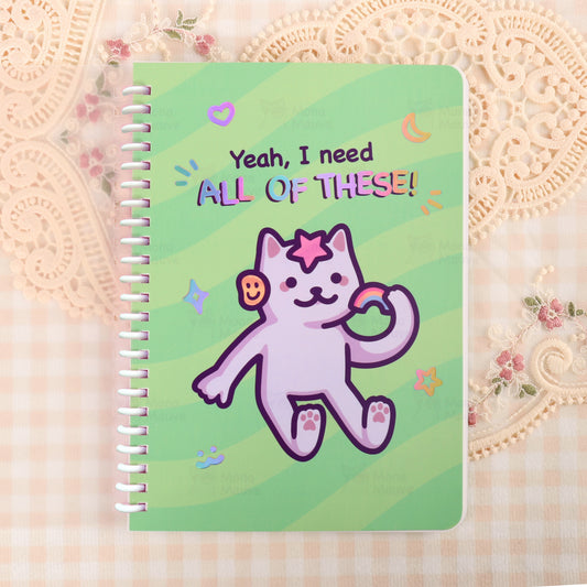 Blank Holographic Reusable Sticker Book + 5 Free Stickers!