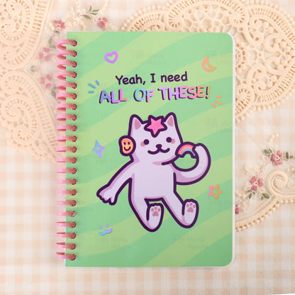Blank Holographic Reusable Sticker Book + 5 Free Stickers!