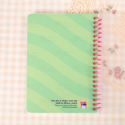Blank Holographic Reusable Sticker Book + 5 Free Stickers!