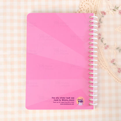 Blank Holographic Reusable Sticker Book + 5 Free Stickers!