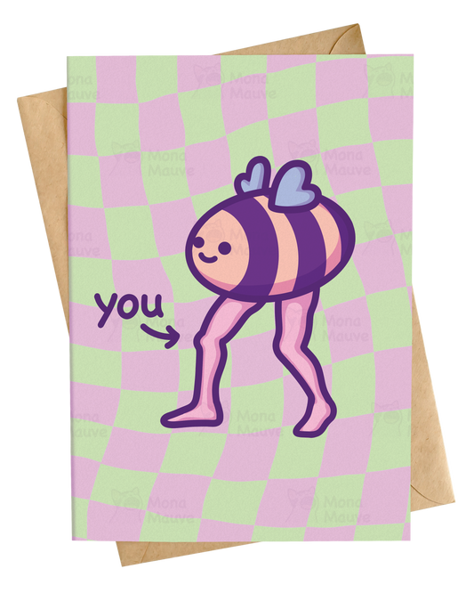 Funny Bee's Knees Card | Appreciation & Encouragement