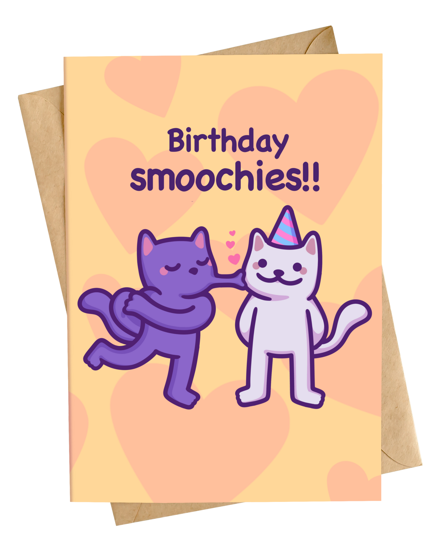 Funny Cat Birthday Card | Birthday Smoochies!