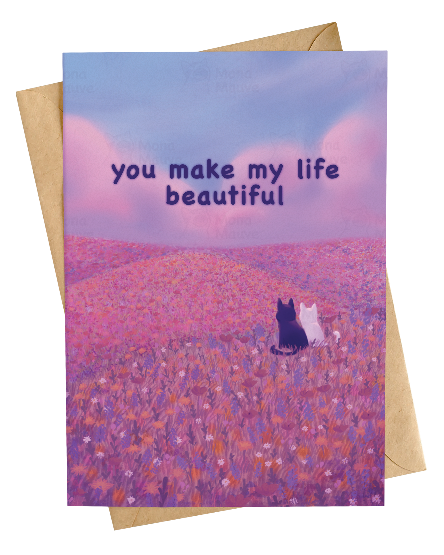 You Make My Life Beautiful | Cute Valentine's Day Card