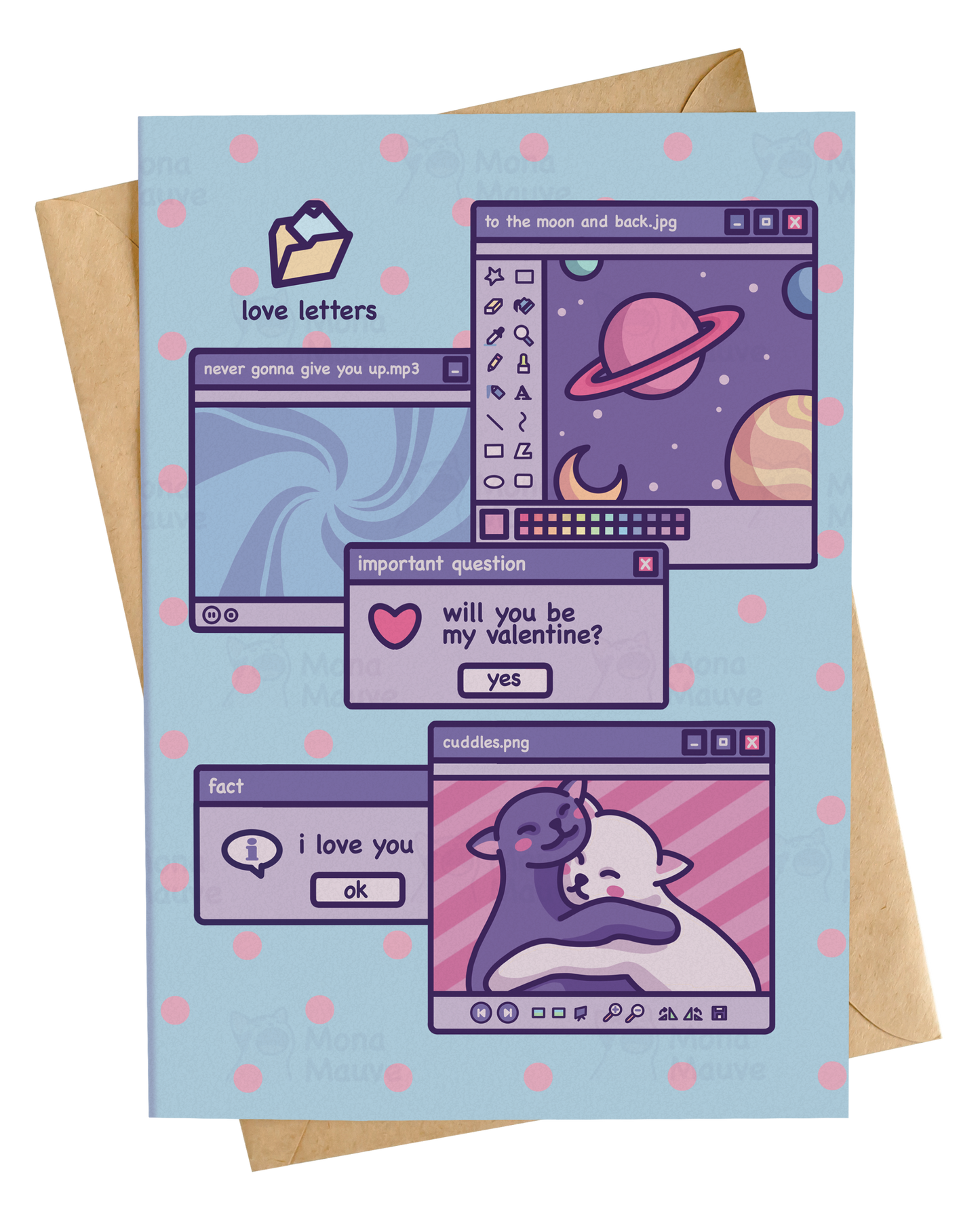 Vaporwave Valentine's Day Card | Will You Be My Valentine?