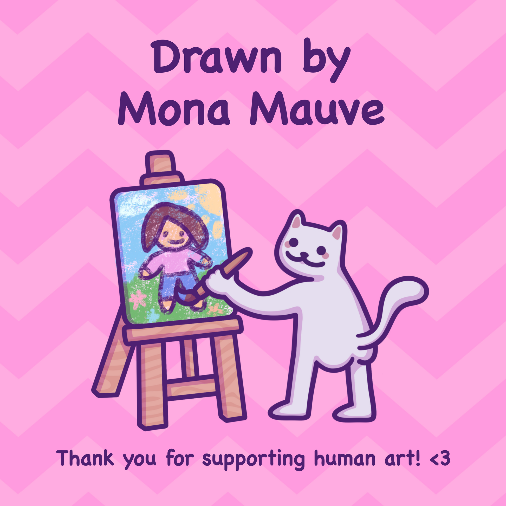 Human drawn card, no AI used. Thank you for supporting human art!