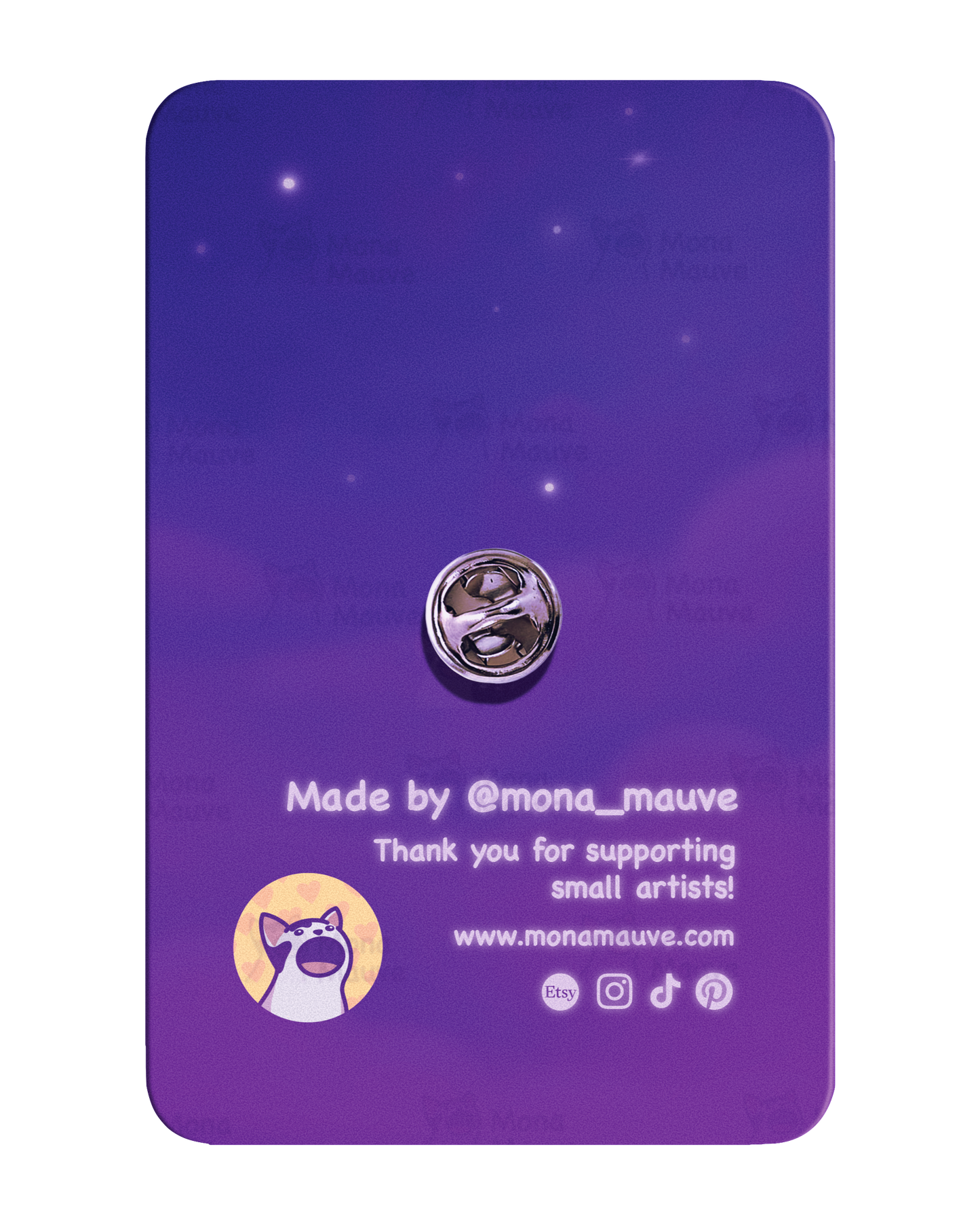 Wizard Cat Pin Badge | Cute Halloween Wooden Pin