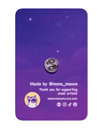 Wizard Cat Pin Badge | Cute Halloween Wooden Pin