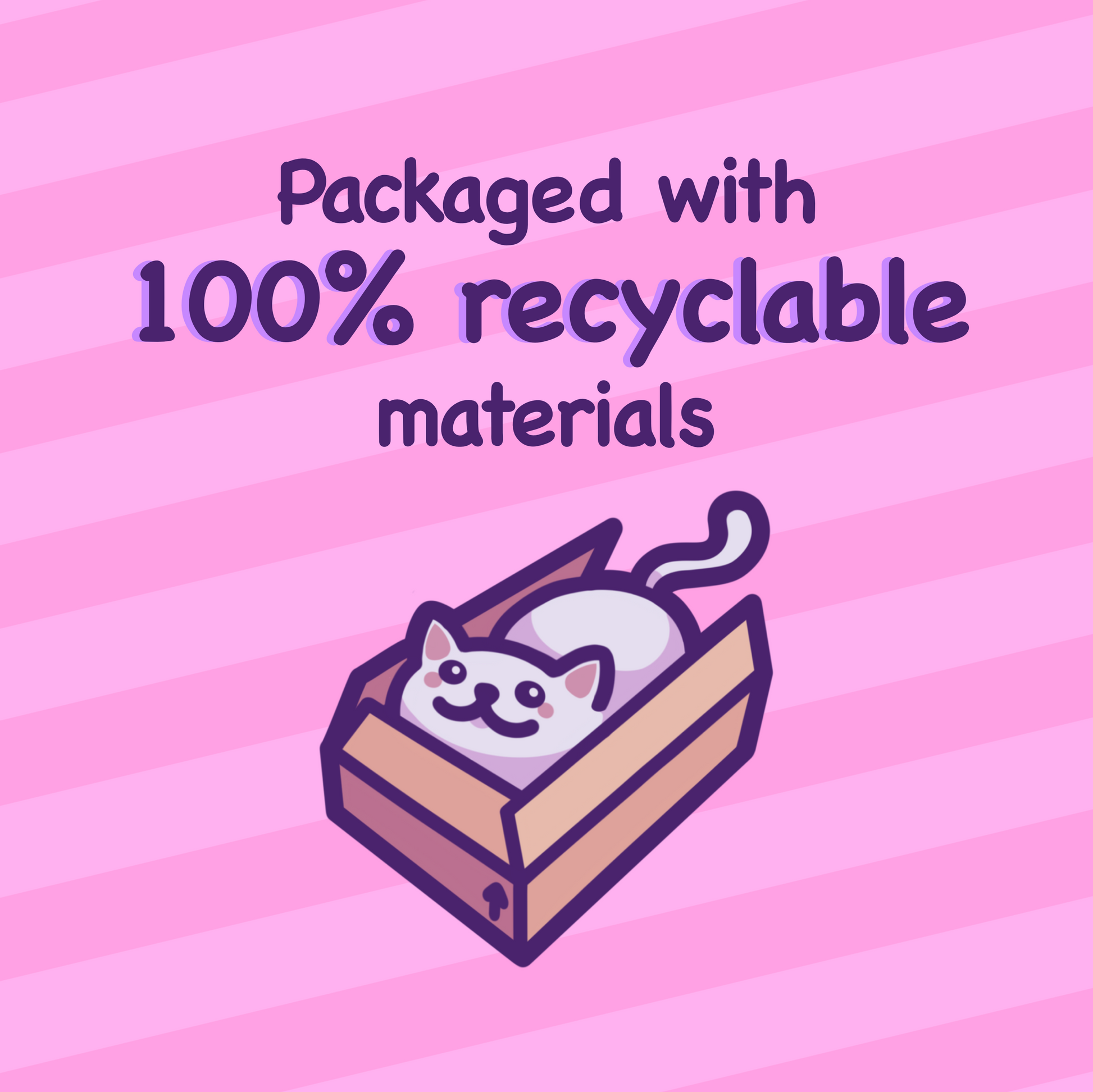 Packaged with 100% recyclable materials.