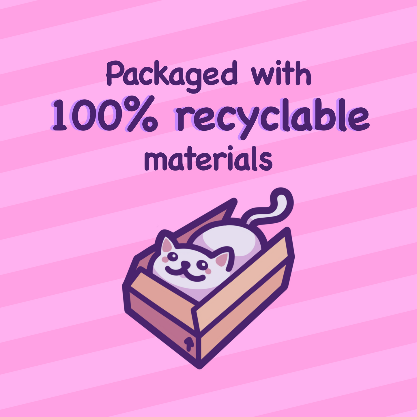 Cute Cat Round Sticker Set | Label Bundle for Packaging Gifts and Cards