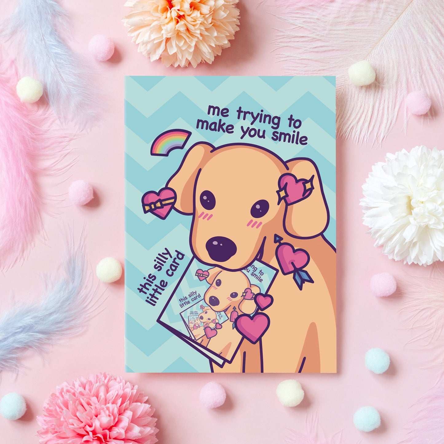 Funny Dog Love Card | Funny Anniversary, Birthday or Just Because Card | Meme Gift For Boyfriend, Girlfriend, Best Friend - Her or Him