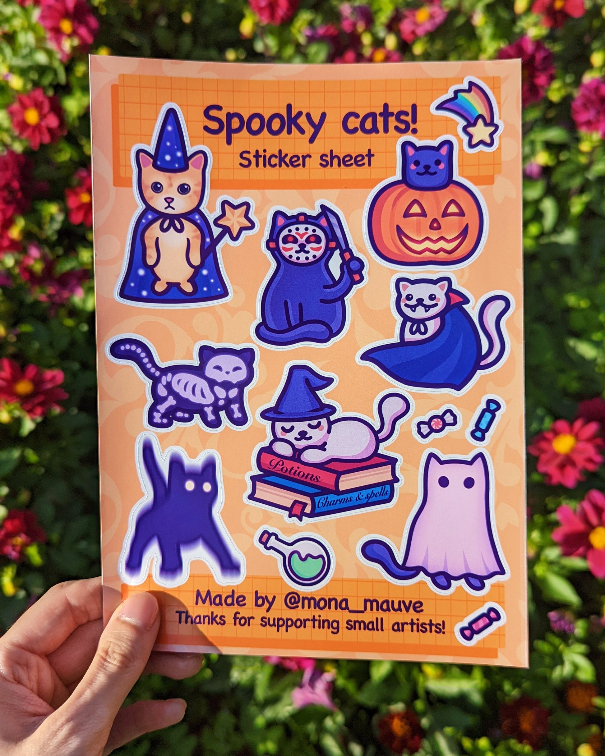 Halloween Cat Sticker for iOS & Android