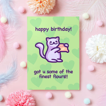 Finest Flowers Pun | Cute Birthday Card