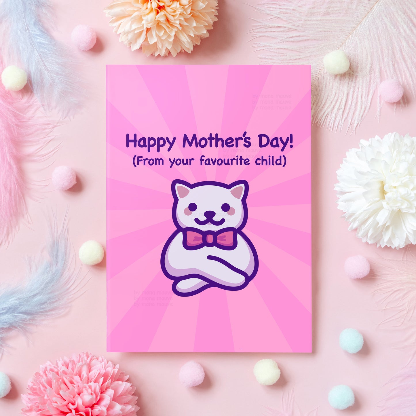 Funny Mother's Day Card | Happy Mother's Day from Your Favourite Child! | Humorous Card for Mum | Gift for Mother's Day