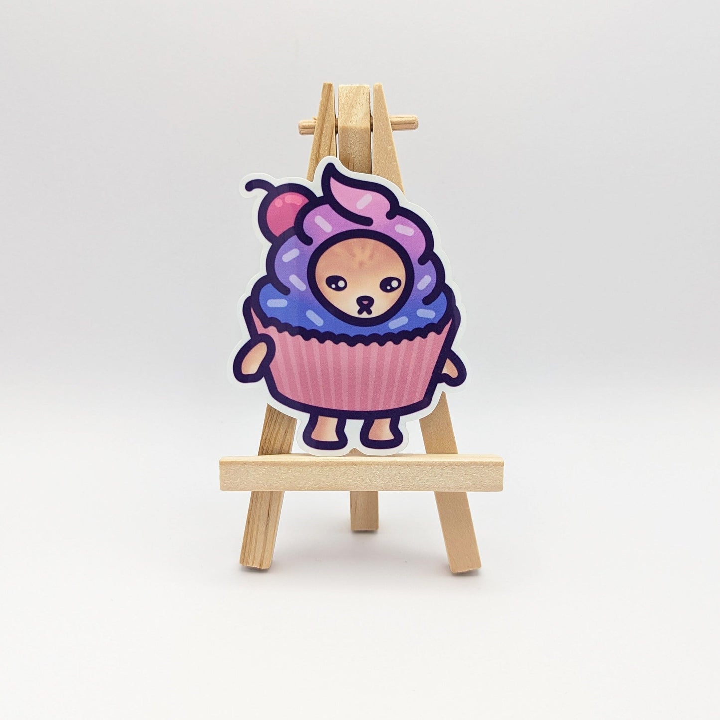 Cupcake Cat Vinyl Sticker | Snack Cats Collection