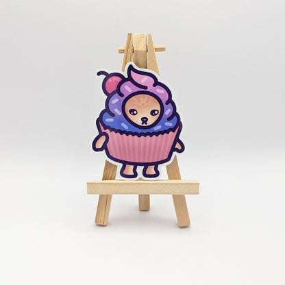Cupcake Cat Vinyl Sticker | Snack Cats Collection