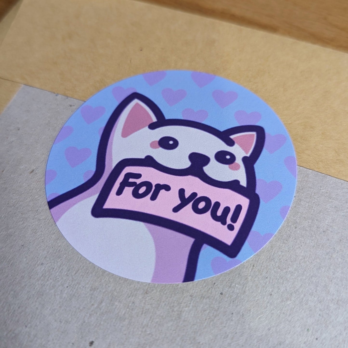 Cute Packaging Sticker Set | "For You" Envelope or Gift Seal